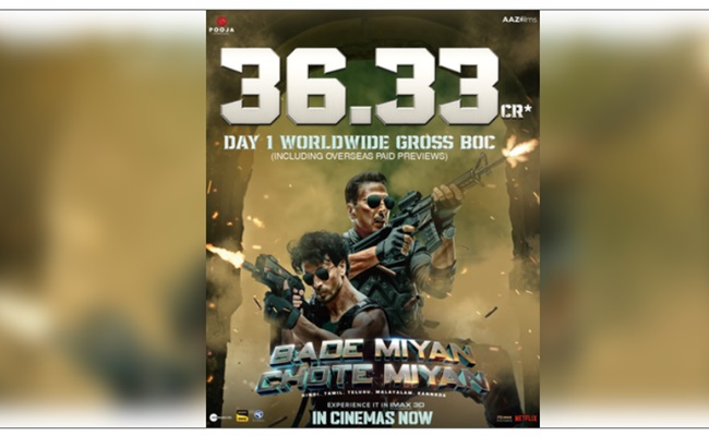 'Bade Miyan Chote Miyan' Rakes in Rs 36 cr Worldwide on Day 1